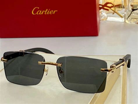 cartier rimless wood sunglasses|cartier sunglasses polarized.